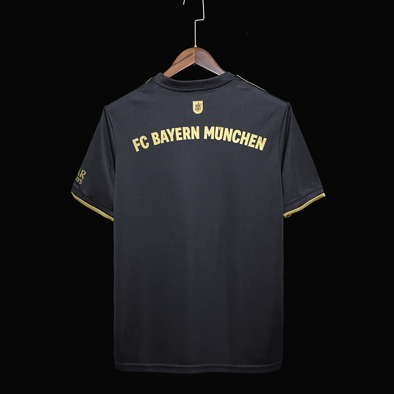 Camisa Bayern de Munique – Preta e Dourado 21/22