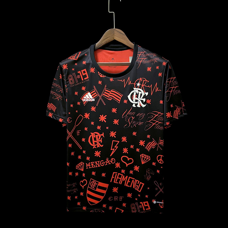 Camisa Flamengo – Preta Pré Jogo 22/23