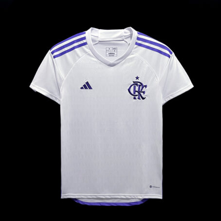 Camisa Flamengo - Polo Branca com Roxo
