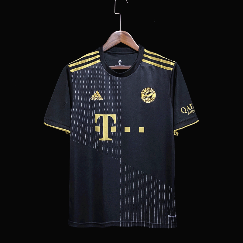 Camisa Bayern de Munique – Preta e Dourado 21/22