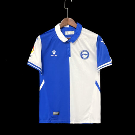 Camisa Deportivo Alavés - Branca E Azul 23/24