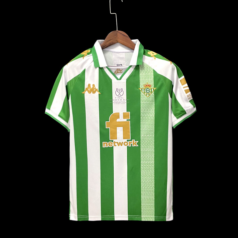 Camisa Real Betis – Branco e Verde Final da Copa do Rei 22/23