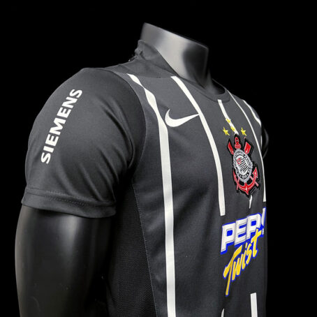 Camisa Corinthians - Preta 2004 Retrô - Imagem 3