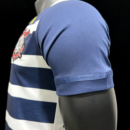 Camisa Corinthians - Azul e Branca Retrô - Imagem 4
