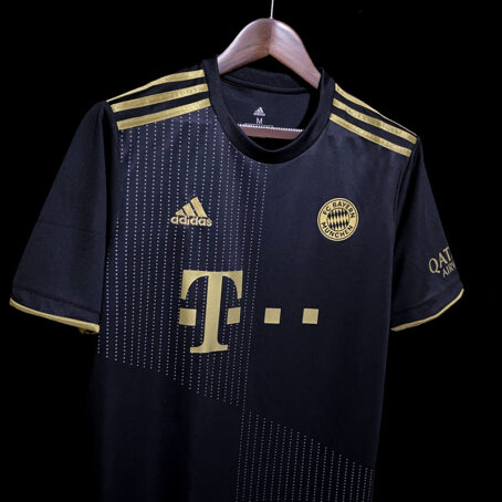 Camisa Bayern de Munique - Preta e Dourado 21/22 - Imagem 5