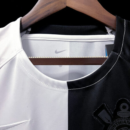 Camisa Corinthians - Preta e Branca 22/23 - Imagem 6