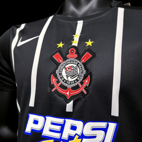 Camisa Corinthians - Preta 2004 Retrô - Imagem 6