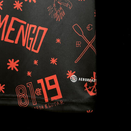 Camisa Flamengo - Preta Pré Jogo 22/23 - Imagem 6