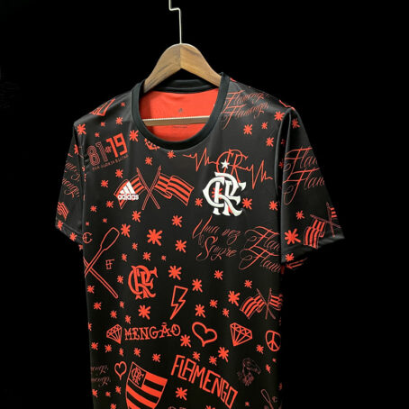 Camisa Flamengo - Preta Pré Jogo 22/23 - Imagem 7