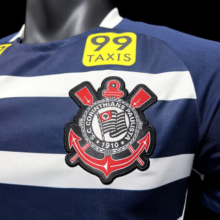 Camisa Corinthians - Azul e Branca Retrô - Imagem 8