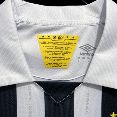 Camisa Santos - Preta e Branca 23/24 - Imagem 9