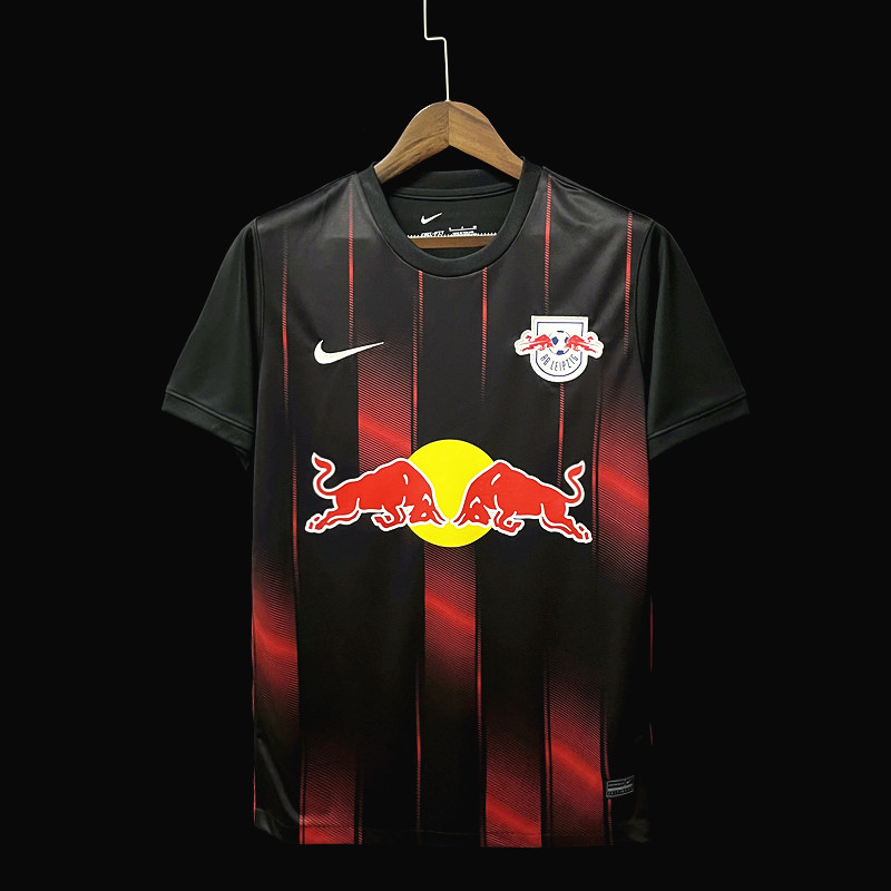 Camisa RB Leipzig – Vermelha e Preta 22/23