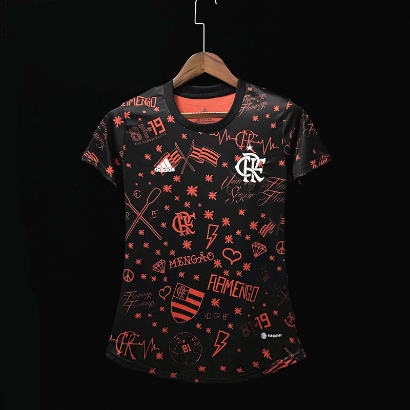 Camisa Flamengo – Preta Pré Jogo 22/23