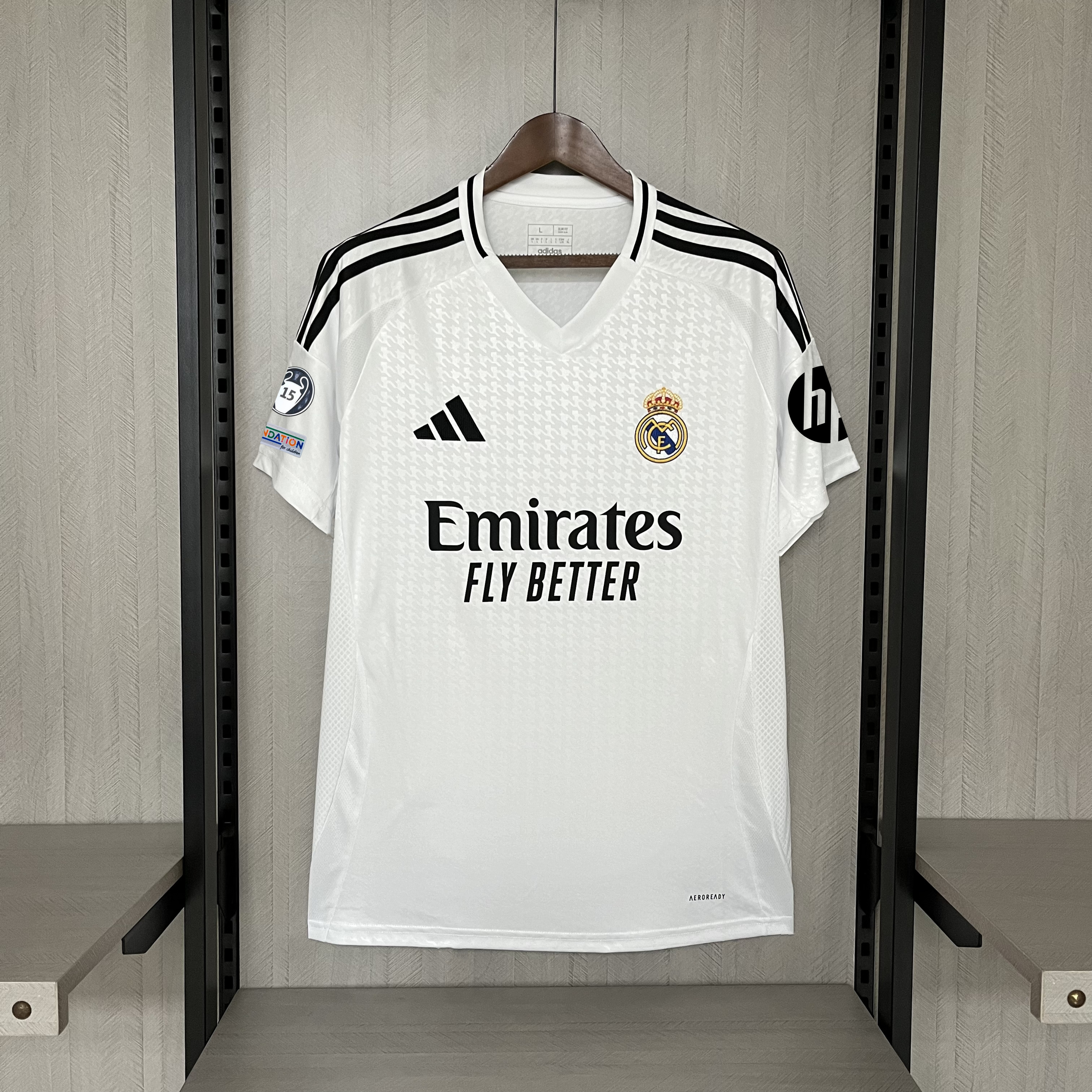 Camisa Real Madrid – 15 Champions – Branca – 24/25