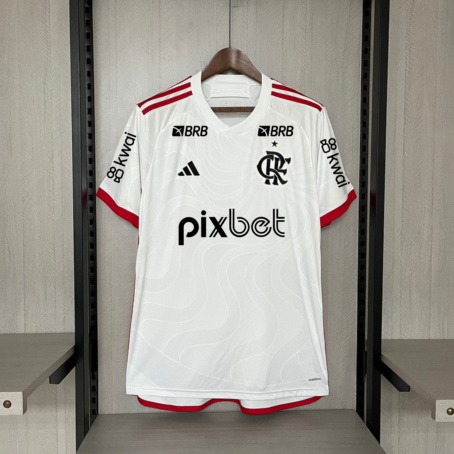 Camisa Flamengo - Patrocínio - Branca - 24/25