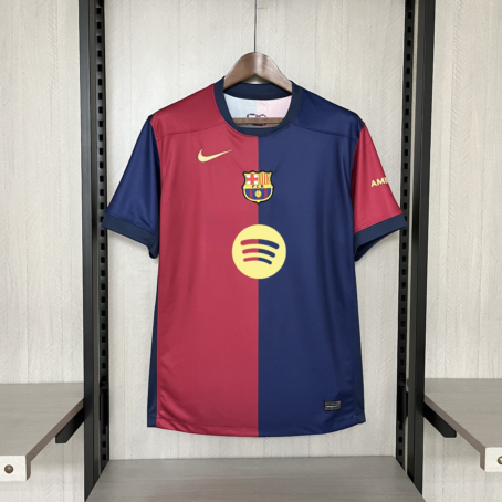 Camisa Barcelona - Patrocínio - Azul/Grená - 24/25
