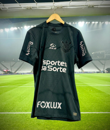 Camisa Corinthians - Patrocínio II - Preta - 24/25 - Imagem 4