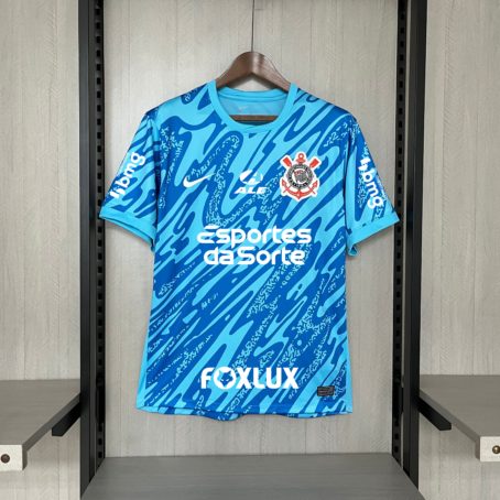Camisa Corinthians Goleiro - Patrocínio - Azul - 24/25