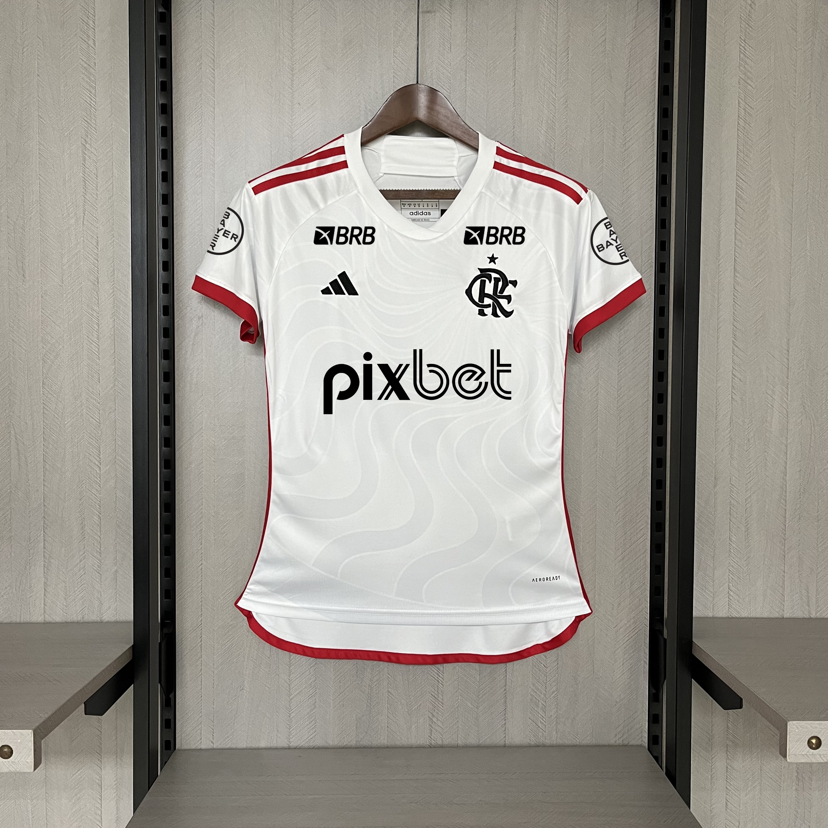 Camisa Flamengo – Feminina – Patrocínio – Branca – 24/25