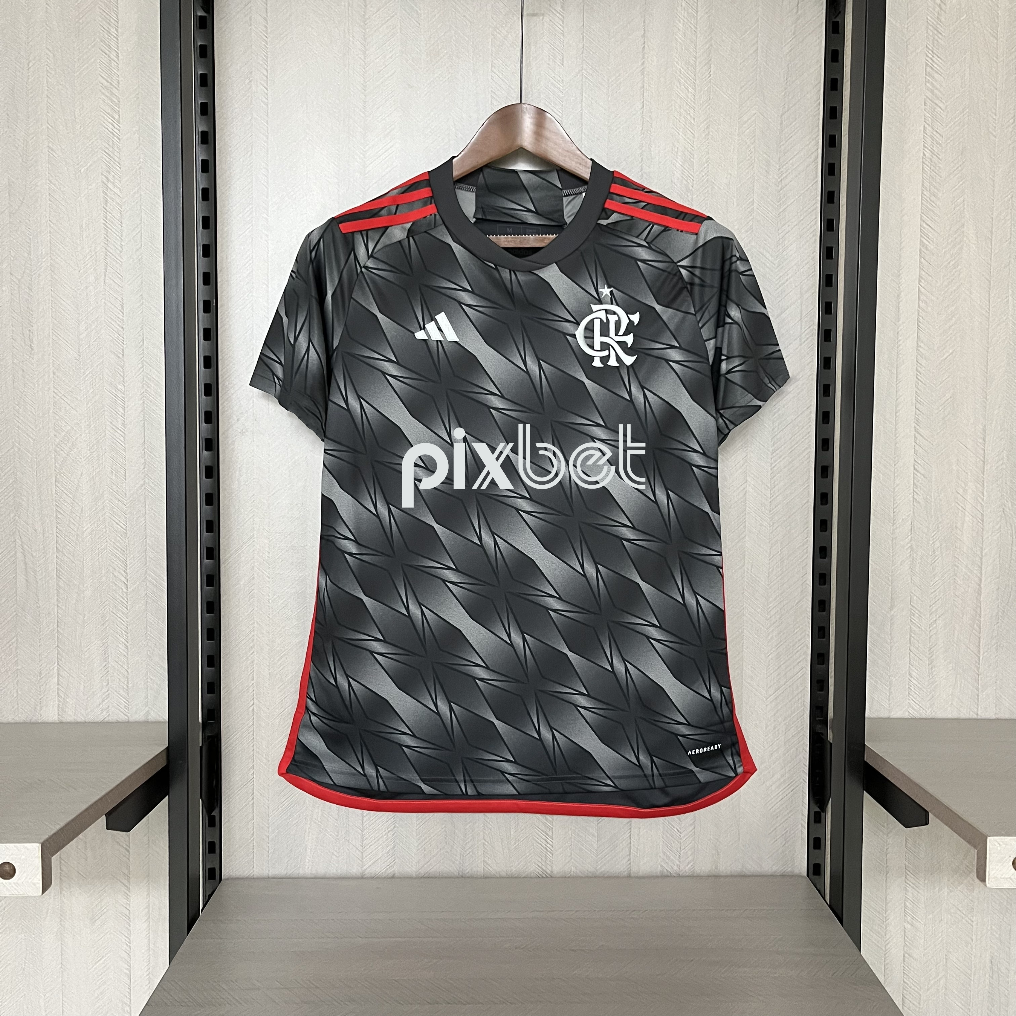 Camisa Flamengo – Feminina – Patrocínio – Cinza – 24/25