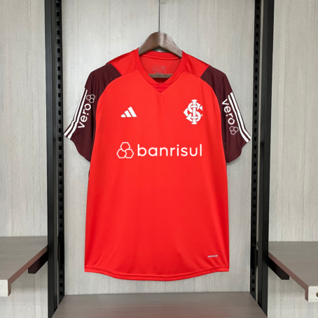 Camisa Internacional Treino - Patrocínio - Vermelha - 24/25