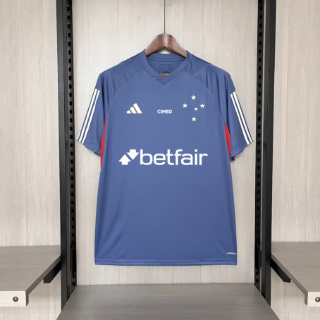 Camisa Cruzeiro Treino - Patrocínio - Azul - 24/25