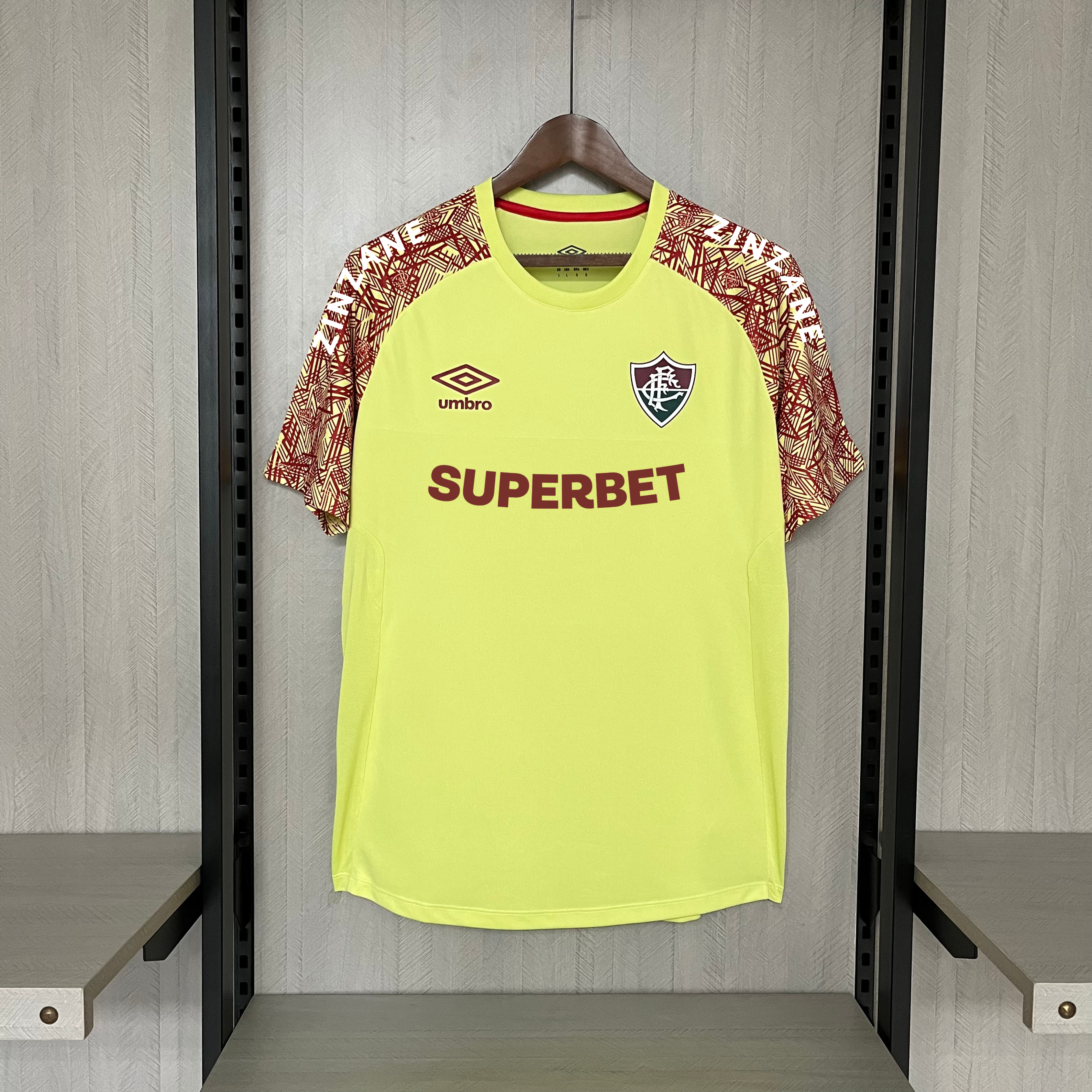 Camisa Fluminense Goleiro Treino – Patrocínio – Amarela – 24/25