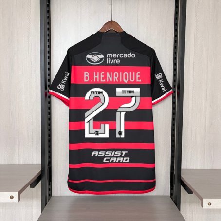 Camisa Flamengo - Patrocínio - Rubro e Negro - 24/25 - Imagem 6