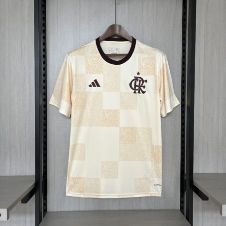 Camisa Flamengo Pré-Jogo - Bege - 24/25