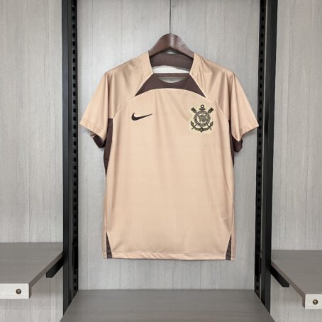 Camisa Corinthians Treino - Bege - 24/25