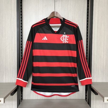 Camisa Flamengo Longa - Rubro Negra - 24/25