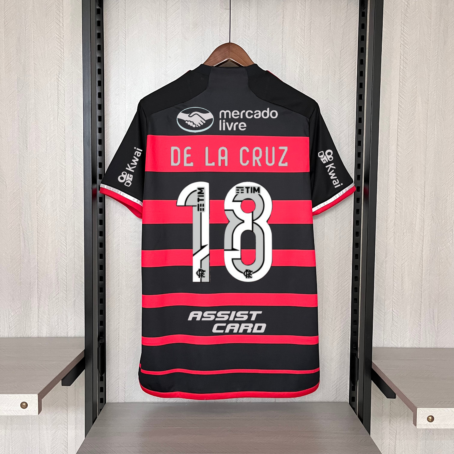 Camisa Flamengo - Patrocínio - Rubro e Negro - 24/25 - Imagem 5
