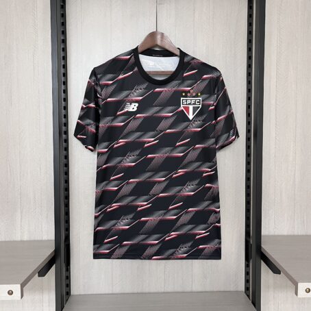 Camisa São Paulo - Preta Pré Jogo - 24/25