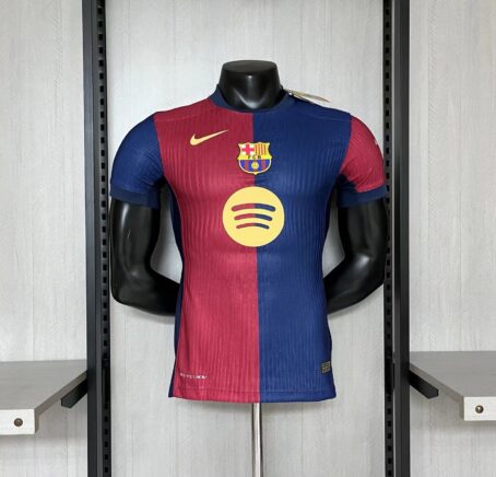 Camisa Barcelona - Modelo Jogador - Azul/Grená - 24/25