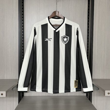 Camisa Botafogo Longa – Preta/Branca – 24/25