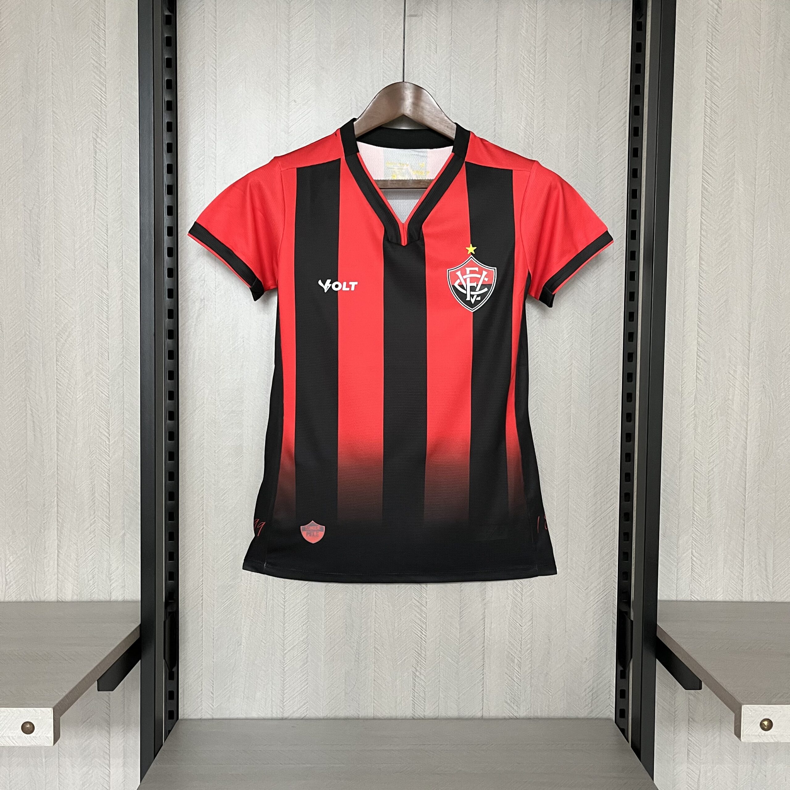 Camisa Vitória – Feminina – Vermelha/Preta – 24/25