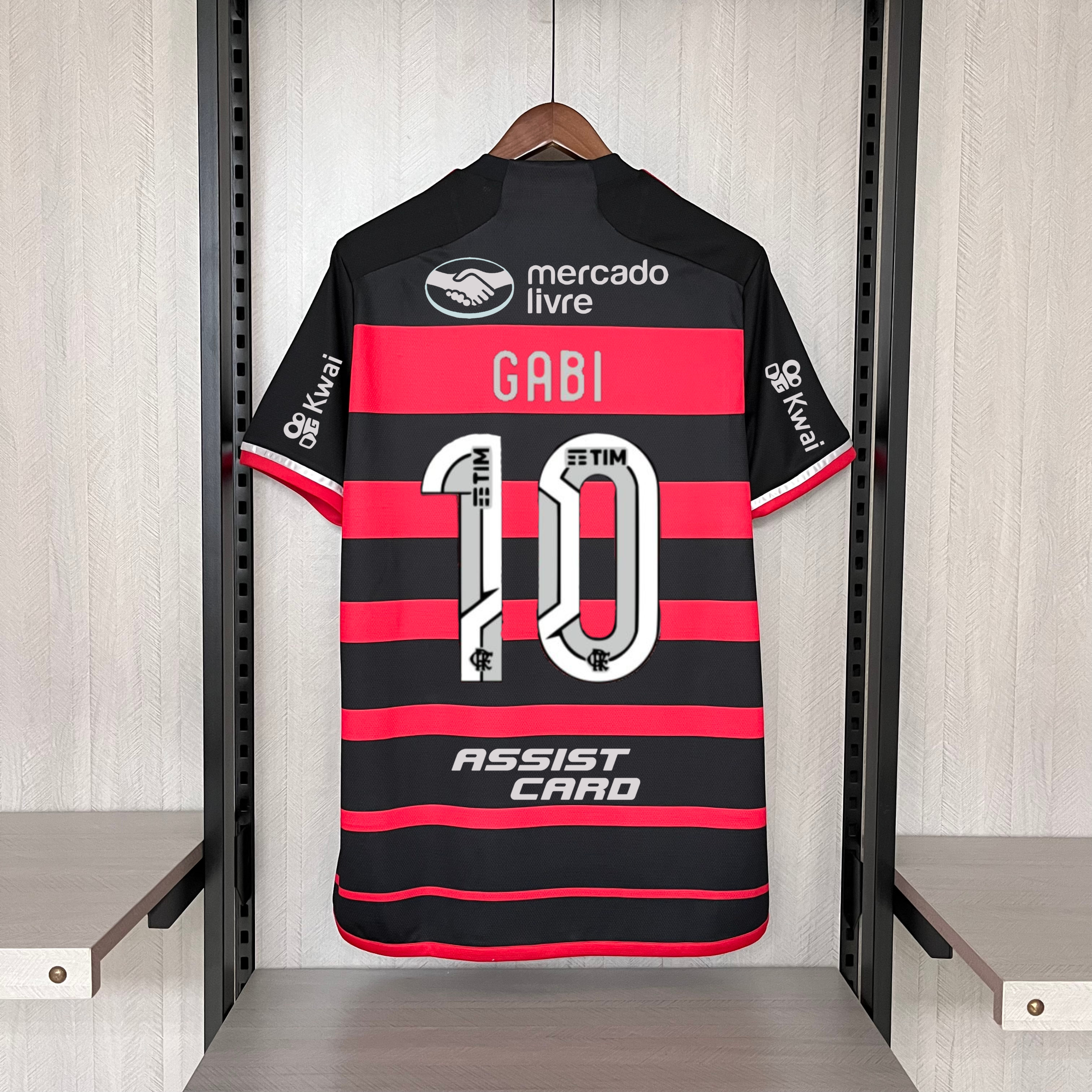 Camisa Flamengo – Patrocínio – Rubro e Negro – 24/25