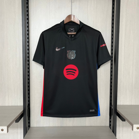 Camisa Barcelona - Patrocínio - Preta - 24/25