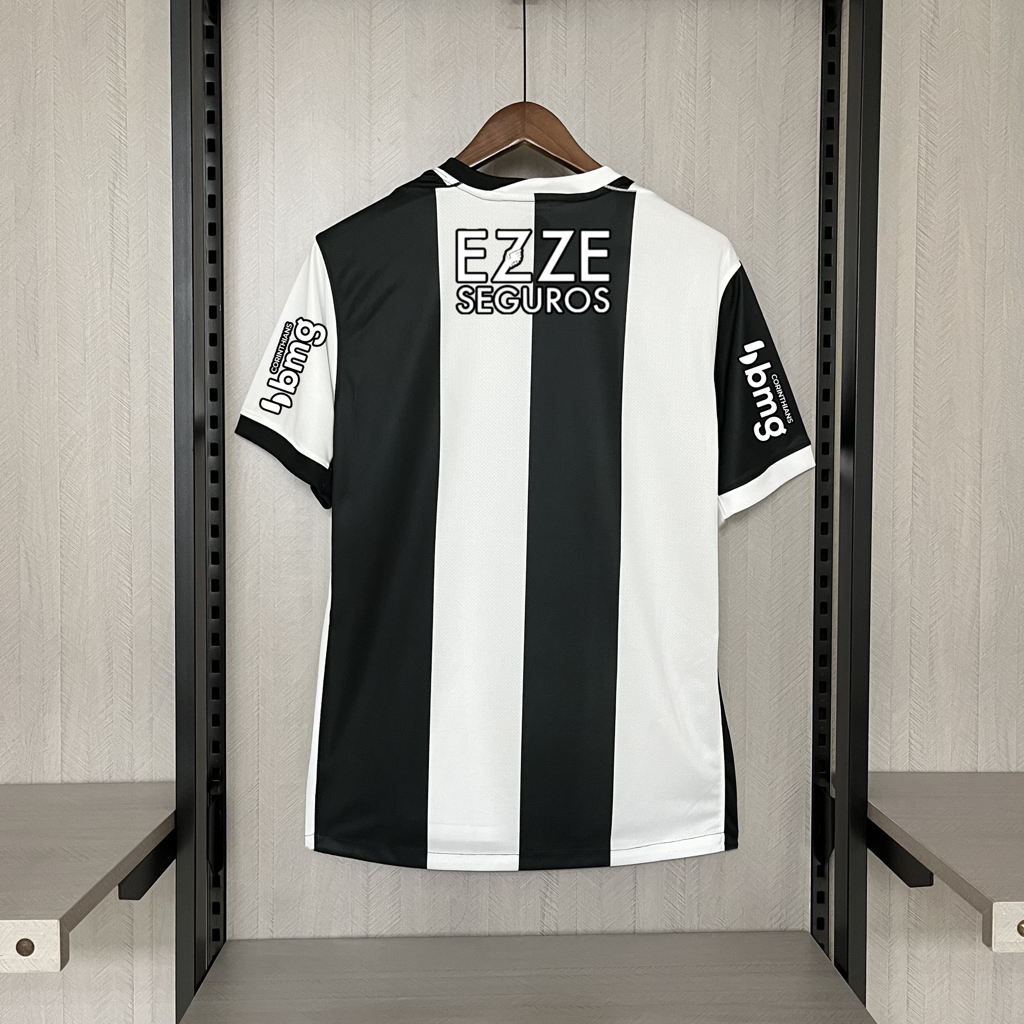 Camisa Corinthians III – Patrocínio – Preto/Branca – 24/25