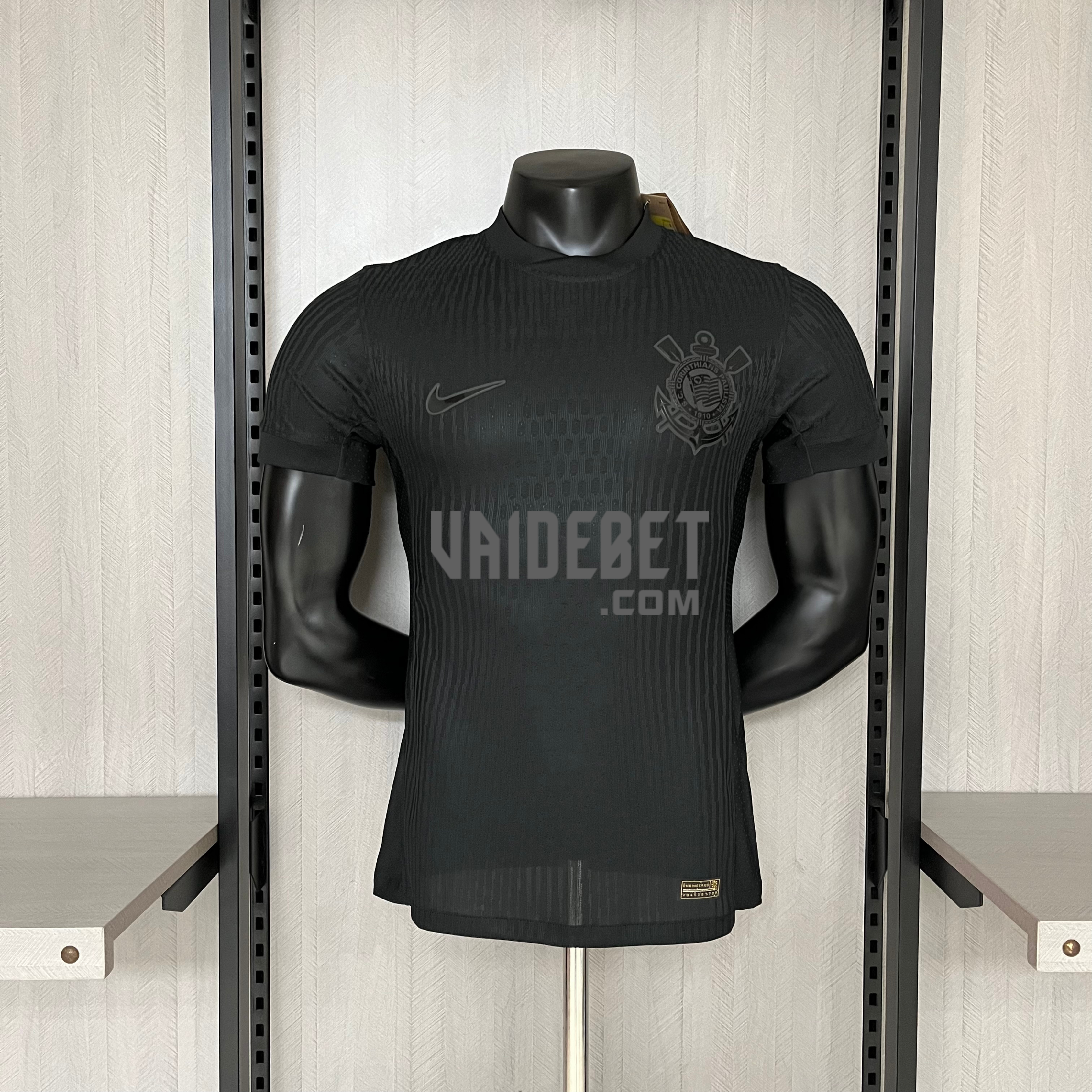 Camisa Corinthians – Modelo Jogador – Patrocínio II – Preta – 24/25