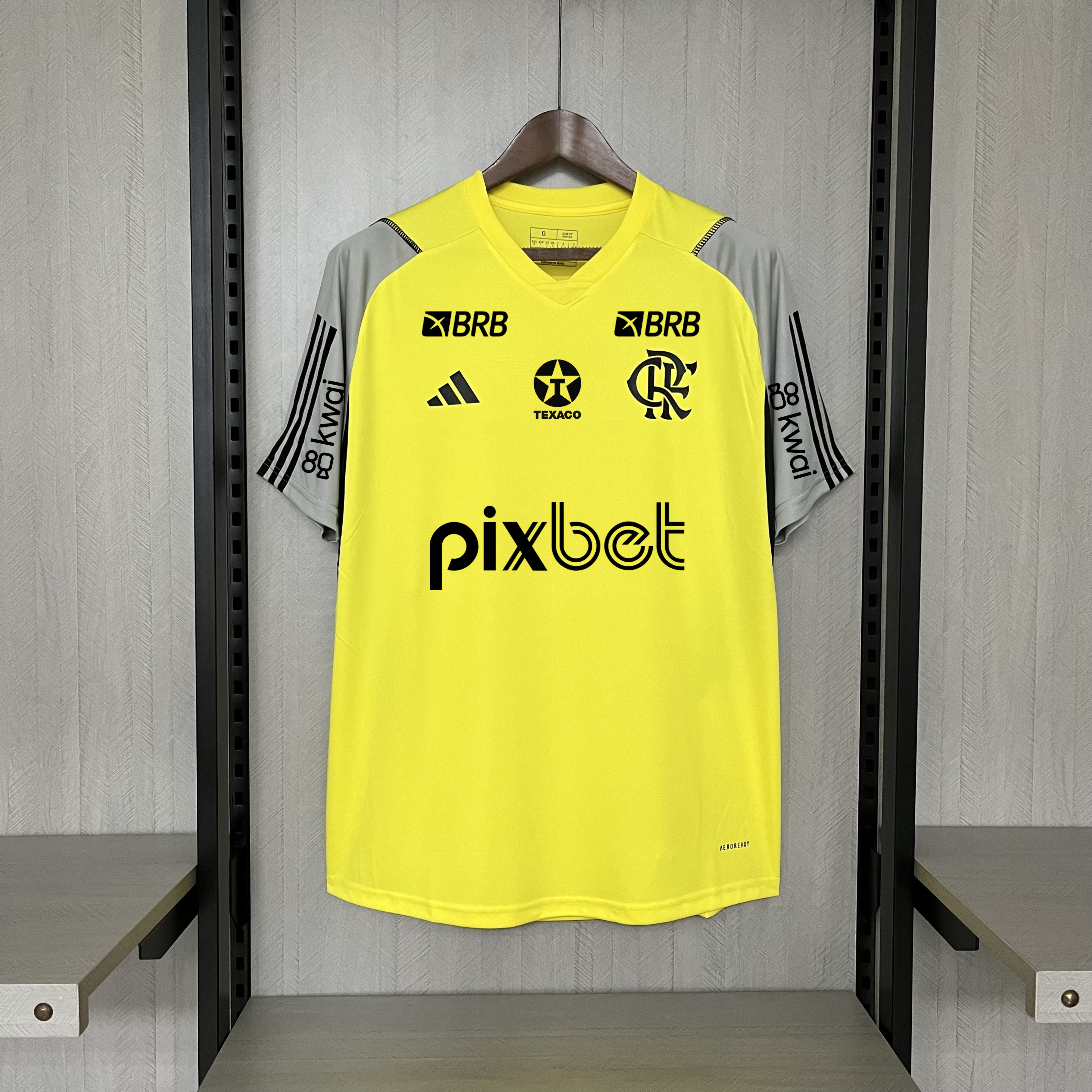 Camisa Flamengo Treino – Patrocínio – Amarela – 24/25