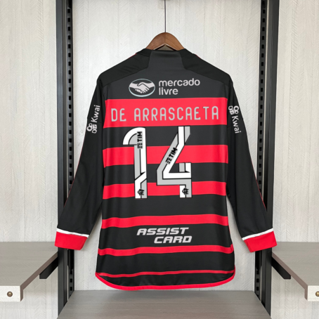 Camisa Flamengo Longa - Patrocínio - Rubro Negra - 24/25 - Imagem 6