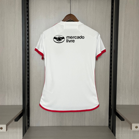 Camisa Flamengo - Feminina - Patrocínio - Branca - 24/25 - Imagem 2