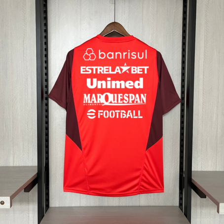 Camisa Internacional Treino - Patrocínio - Vermelha - 24/25 - Imagem 2