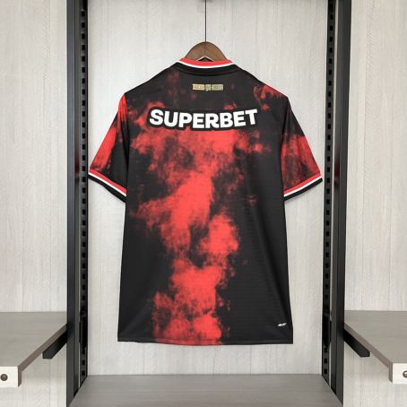 Camisa São Paulo III - Patrocínio - Preta/Vermelha - 24/25 - Imagem 2