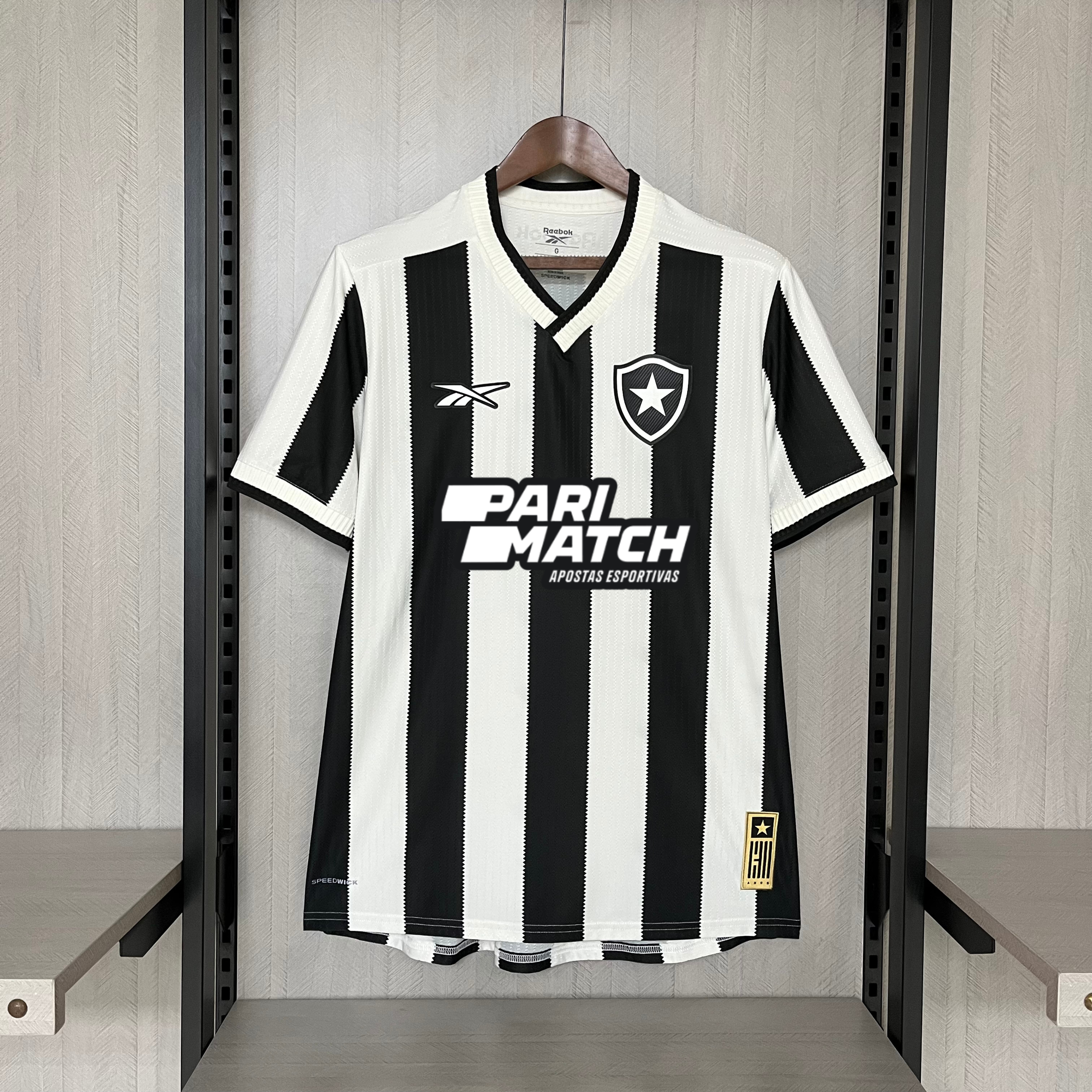 Camisa Botafogo – Patrocínio – Preta/Branca – 24/25