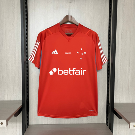 Camisa Cruzeiro Treino - Patrocínio - Vermelha - 24/25