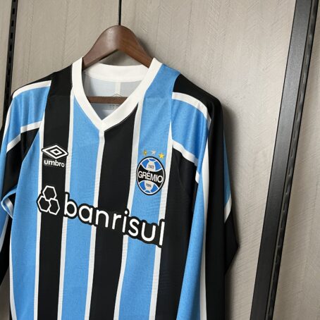 Camisa Grêmio Longa - Azul/Preta - 24/25 - Imagem 7