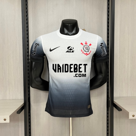 Camisa Corinthians - Modelo Jogador - Patrocínio II - Branca - 24/25