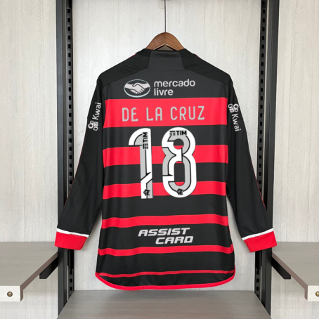 Camisa Flamengo Longa - Patrocínio - Rubro Negra - 24/25 - Imagem 5